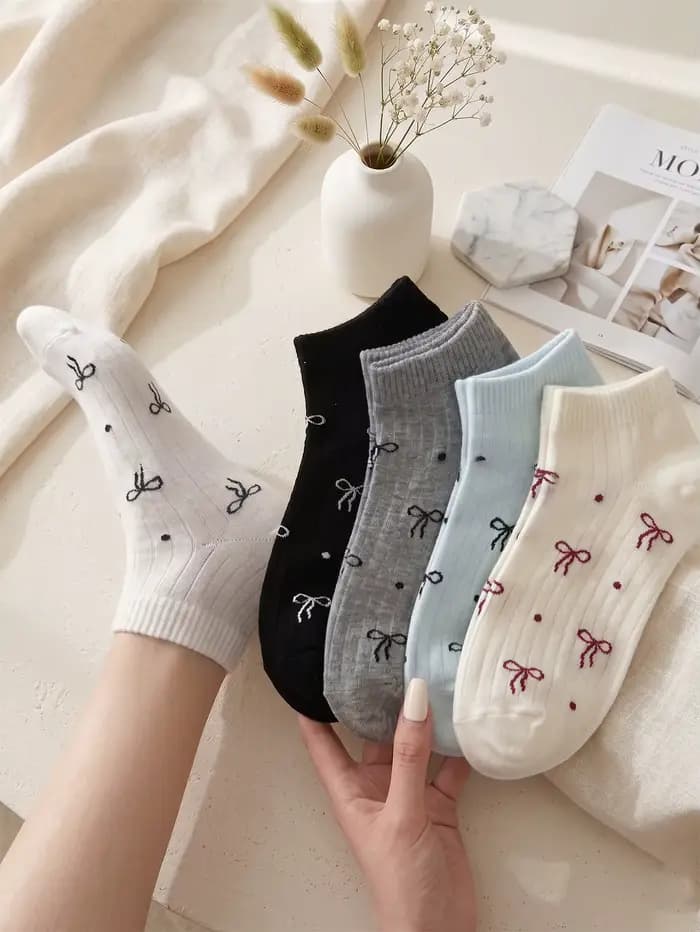 5 paires de chaussettes pour femmes