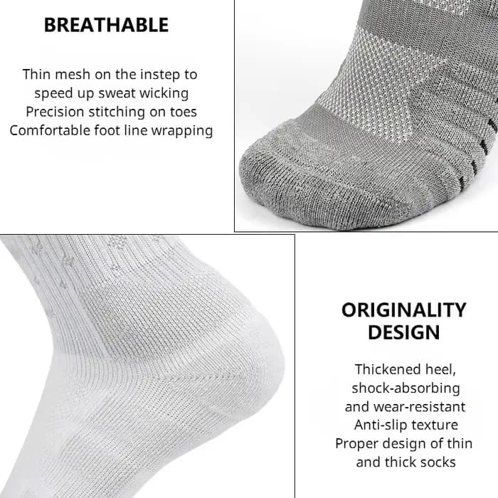 Chaussettes de dehors Respirantes en Silicone pour Homme et Femme