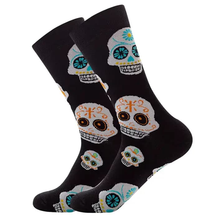 Chaussettes en coton unisexes Happy Cartoon