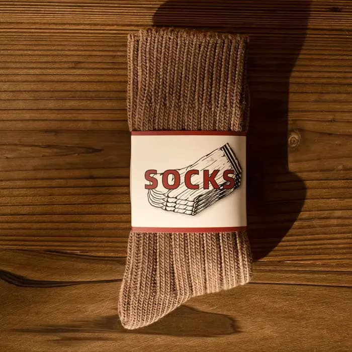 Chaussettes rétro blanches pour hommes