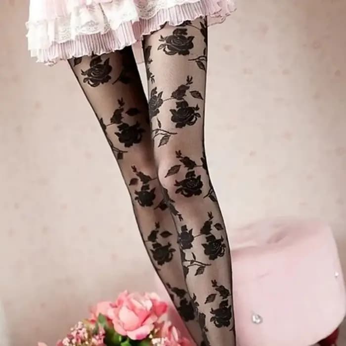 Collants transparents évidés pour femmes