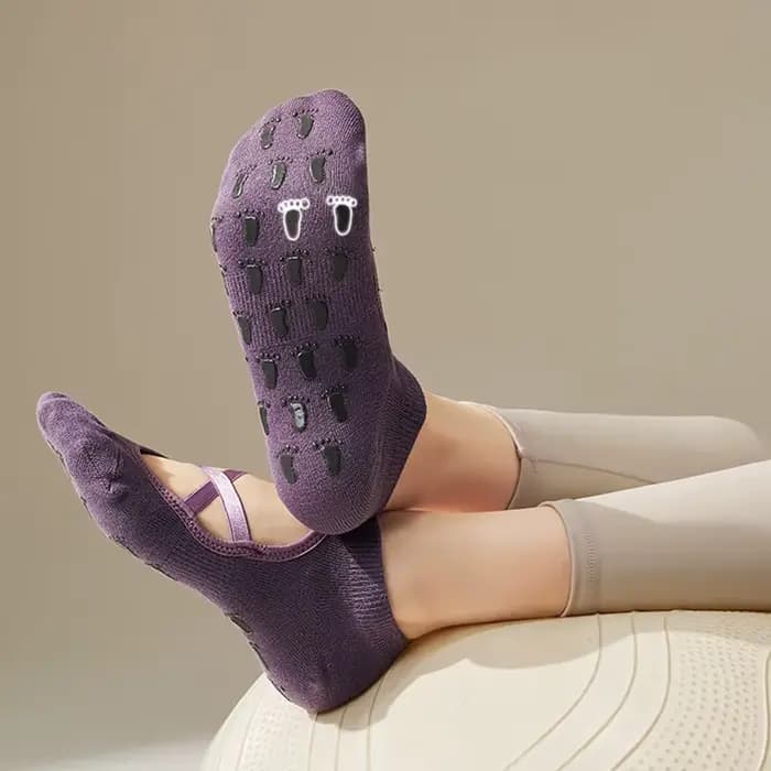 Chaussettes de Yoga en Silicone pour femmes