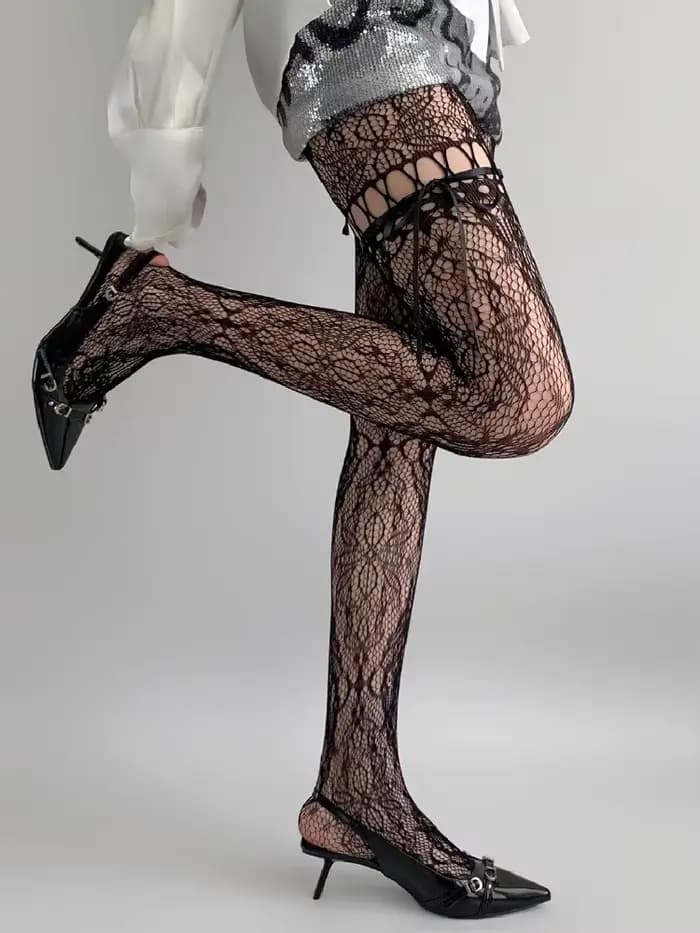 Nouveau design Collants beige sexy pour femme