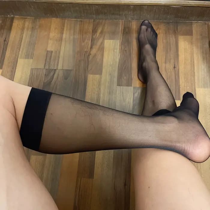 Bas transparents pour hommes