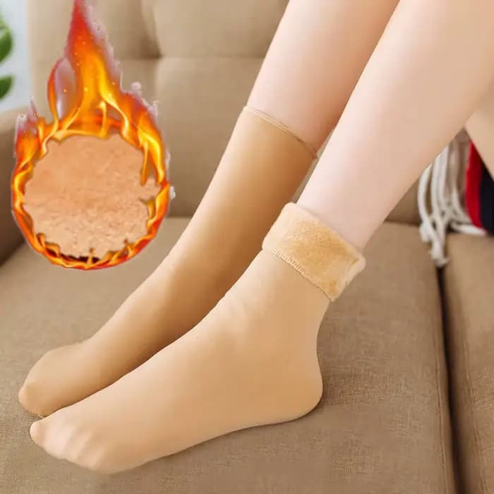 Chaussettes thermiques épaisses en velours pour femmes, chaussettes de sol, bottes de neige, laine, cachemire, doux, décontracté, solide, document, maison, chaud, hiver
