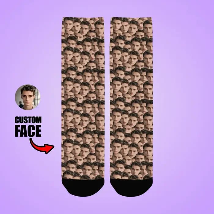 Chaussettes personnalisées avec photo