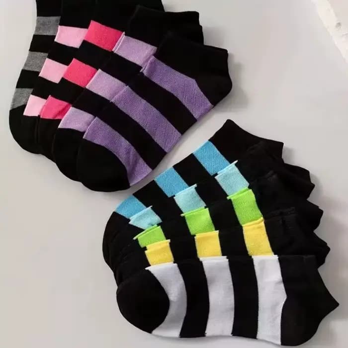 10/20 paires de chaussettes imprimées cœur