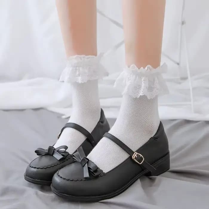 Chaussettes en dentelle Lolita Jk pour femmes