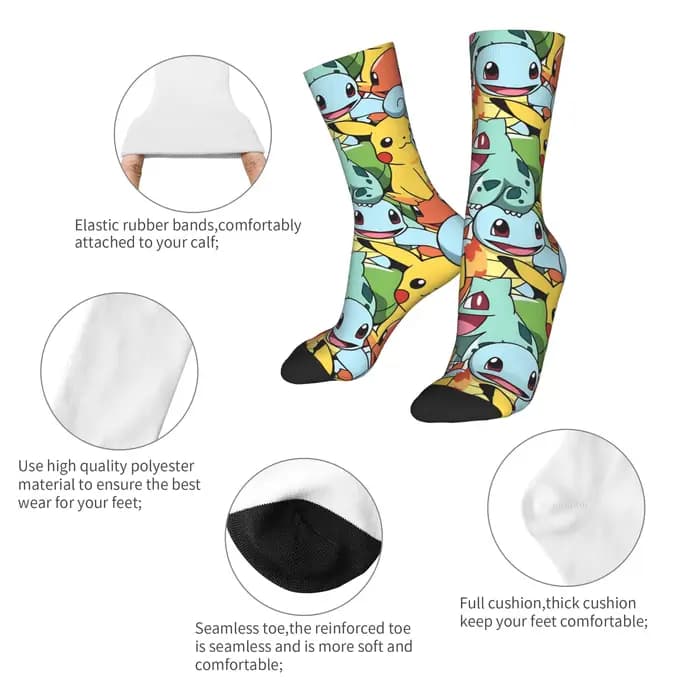 Chaussettes personnalisées avec personnages Pokemon
