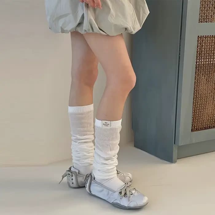 Chaussettes hautes coréennes pour femmes