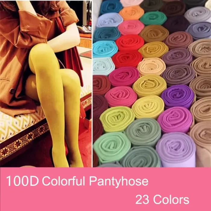100D femme collants opaques couleur résistant à la déchirure Super élastique grandes tailles