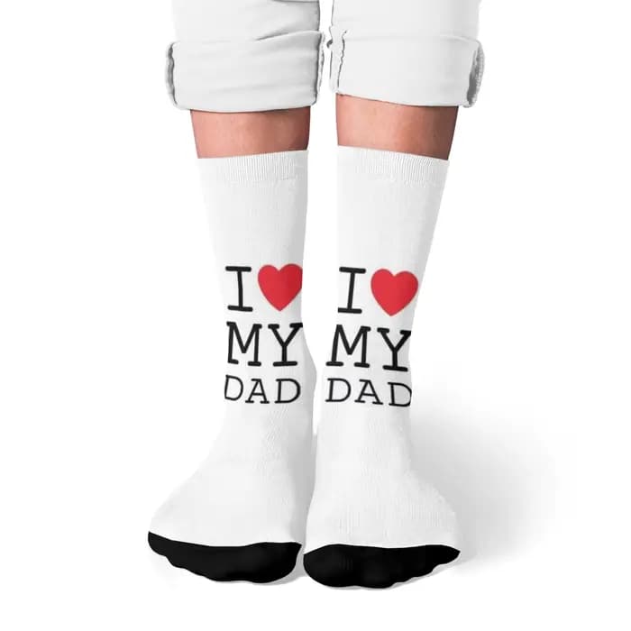 1 paire de chaussettes élégantes à la mode pour cadeau de fête des pères