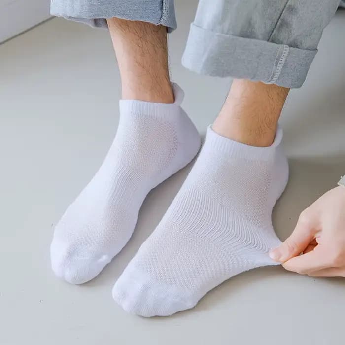 5 paires de chaussettes de sport en coton pour hommes