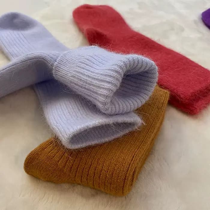 Chaussettes en laine pour femmes automne hiver
