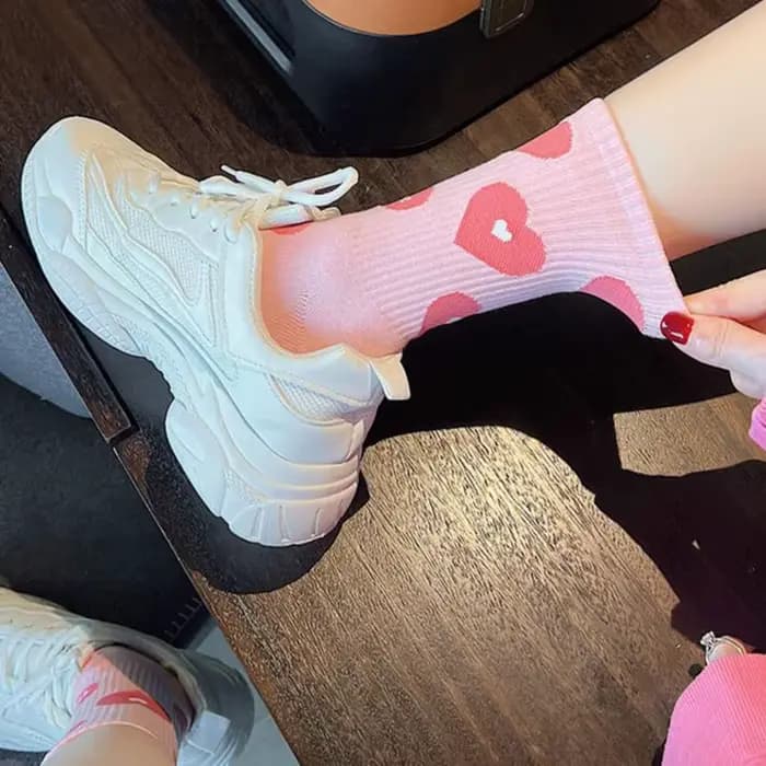 4 paires de chaussettes Saint-Valentin pour femmes