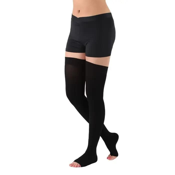 Bas de contention pour hommes et femmes 20-30 mmHg – Chaussettes de soutien ferme pour varices, œdèmes, grossesse et récupération