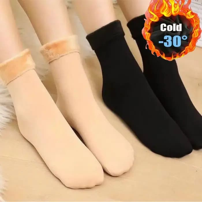 Chaussettes en velours pour femmes, chaussettes d'hiver épaisses et chaudes, douces et confortables, couleur unie, bas épais, bottes souples