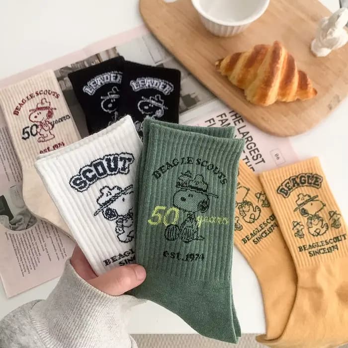 Chaussettes mi-mollet Snoopy Dog