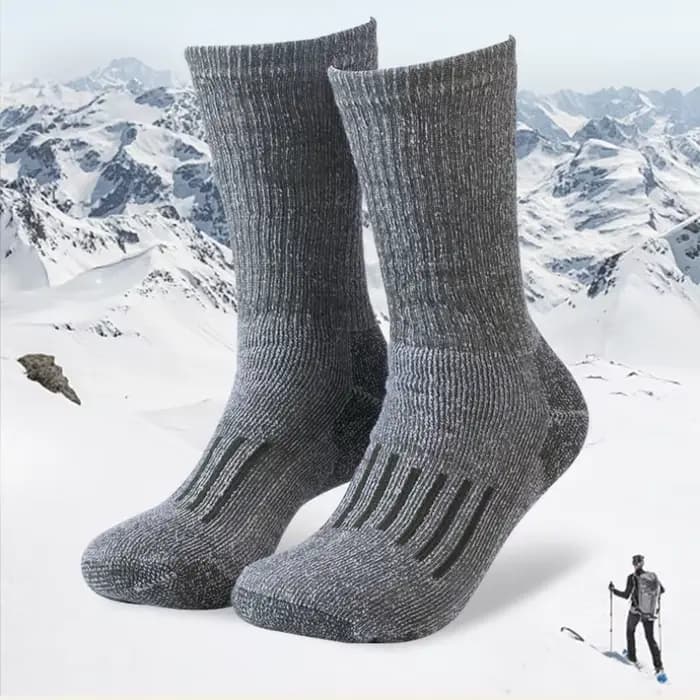 Chaussettes de randonnée en laine mérinos pour hommes et femmes