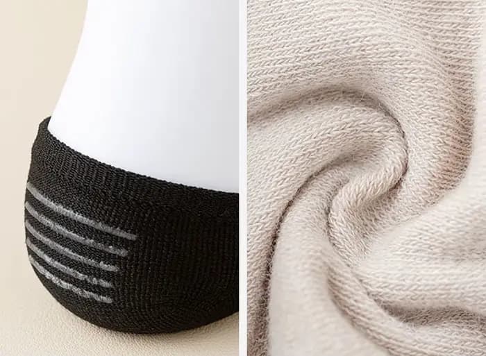 Chaussettes antidérapantes invisibles à deux orteils pour femmes