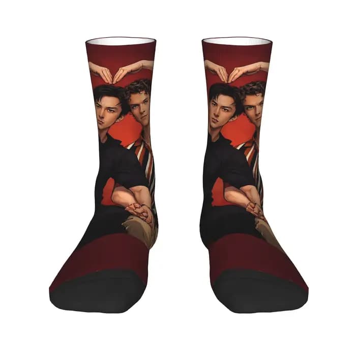 Chaussettes chauffantes en forme de cœur