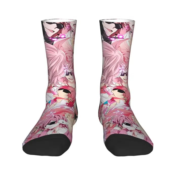 Chaussettes pour hommes Yarichin B Club Yuri bas printemps rétro