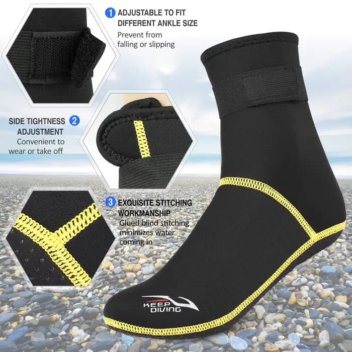 Chaussettes de plongée thermiques en néoprène