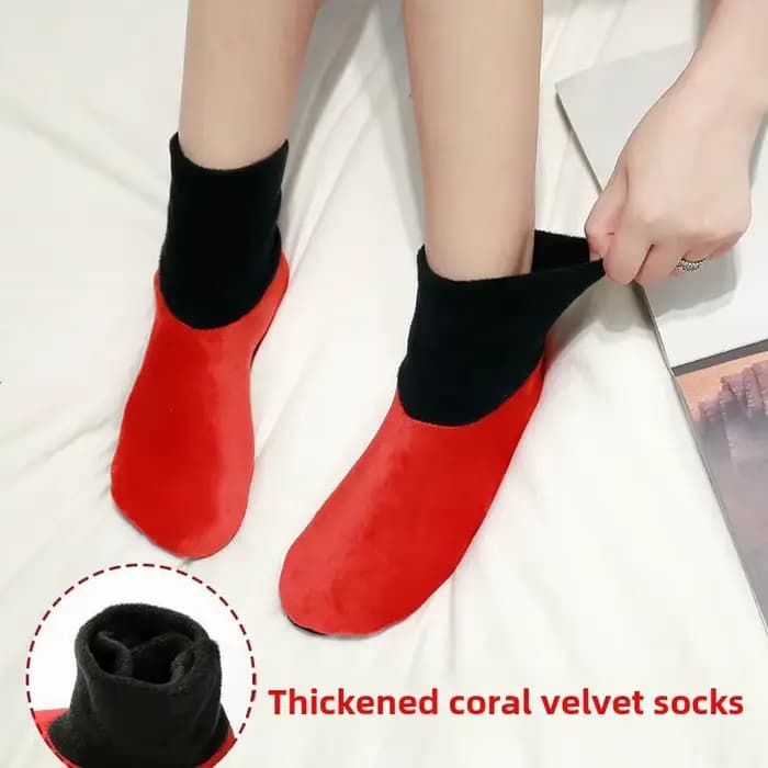 Chaussettes chaudes épaisses doublées de polaire pour femmes adultes