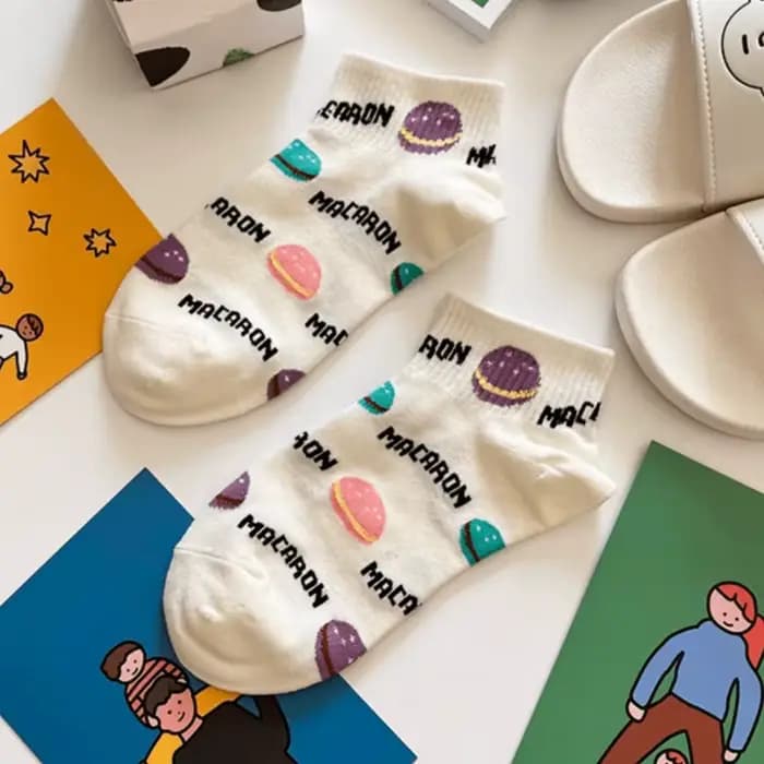 3/5 paires de chaussettes mignonnes pour femmes