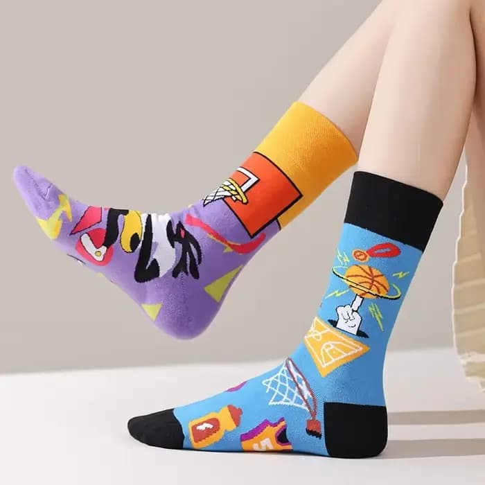 1 paire homme femmes chaussette originale AB marée chaussettes Van Gogh phare animaux marins