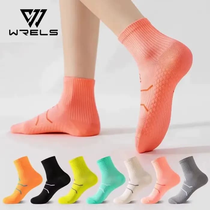 WRELS professionnel Marathon course Fitness chaussettes courtes femmes hommes absorbant la sueur Anti-friction respirant