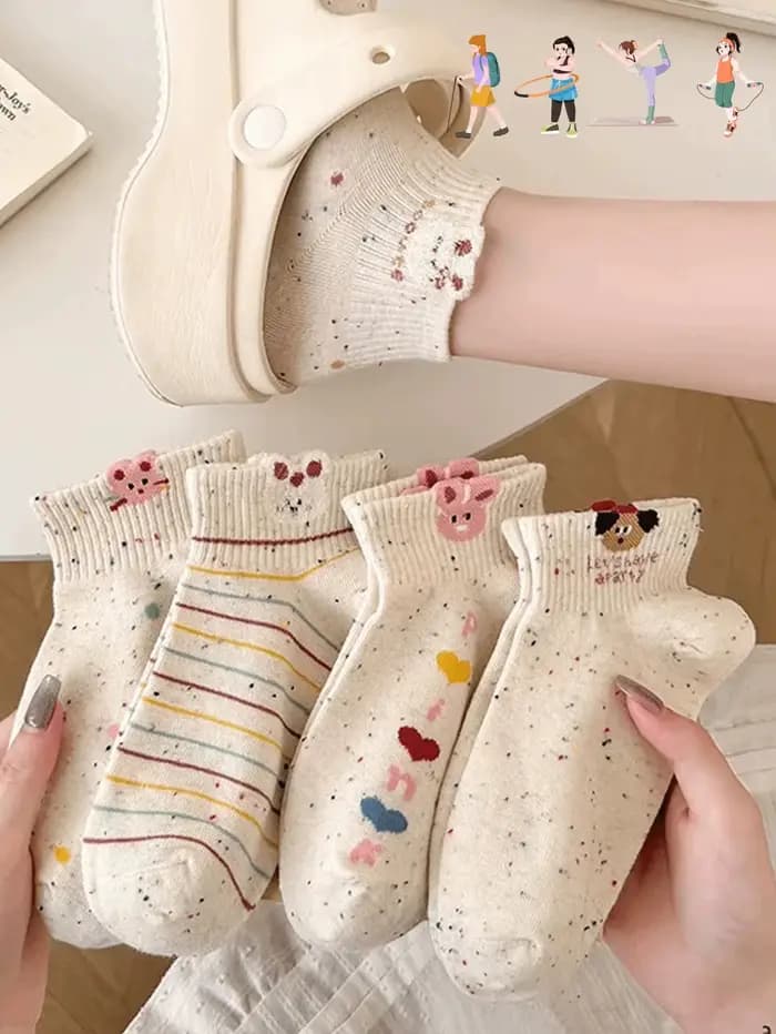 5 paires de chaussettes pour femmes
