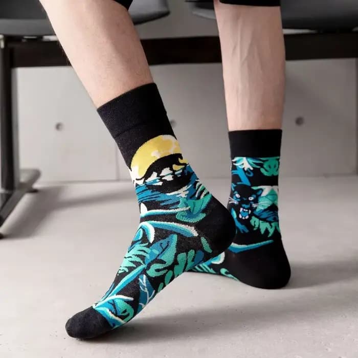 Chaussettes de Styliste Originales AB en Coton Coloré pour Homme et Femme