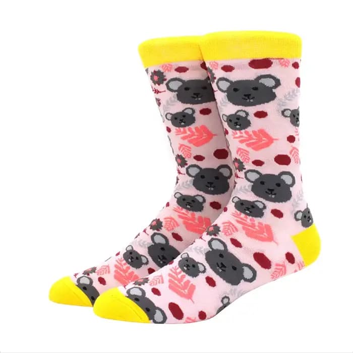 Hommes dessin animé chaussette