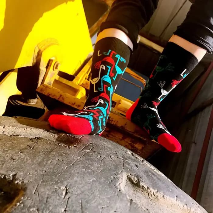 Chaussettes en coton de style britannique pour hommes