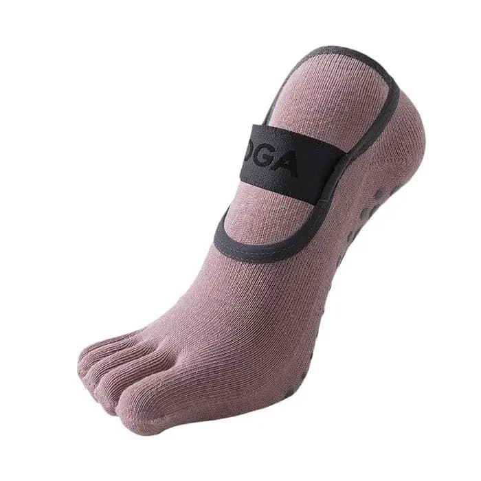 Chaussettes de yoga à cinq doigts pour femmes