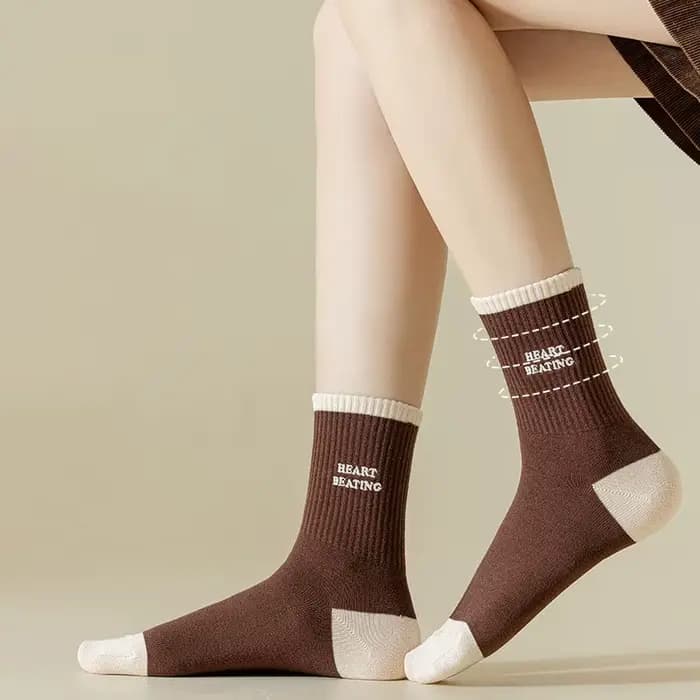 Meias Sox – chaussettes décontractées et confortables en coton pur pour femme
