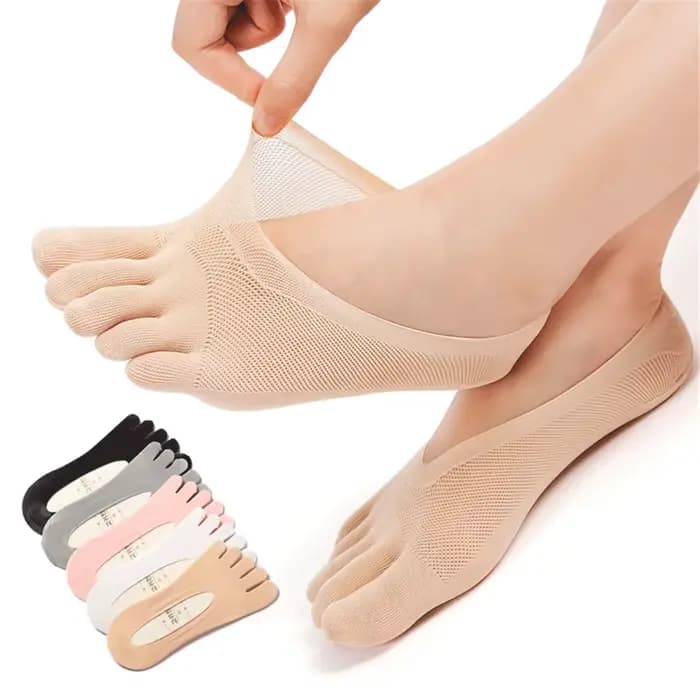 Chaussettes d'été à cinq doigts pour femmes
