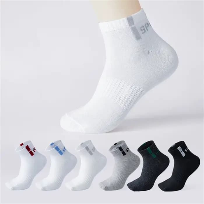 6 paires/pack coton sport hommes chaussettes