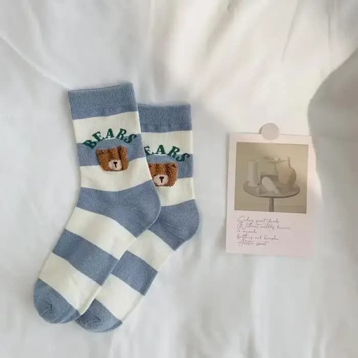 Chaussettes créatives ours brun pour femmes