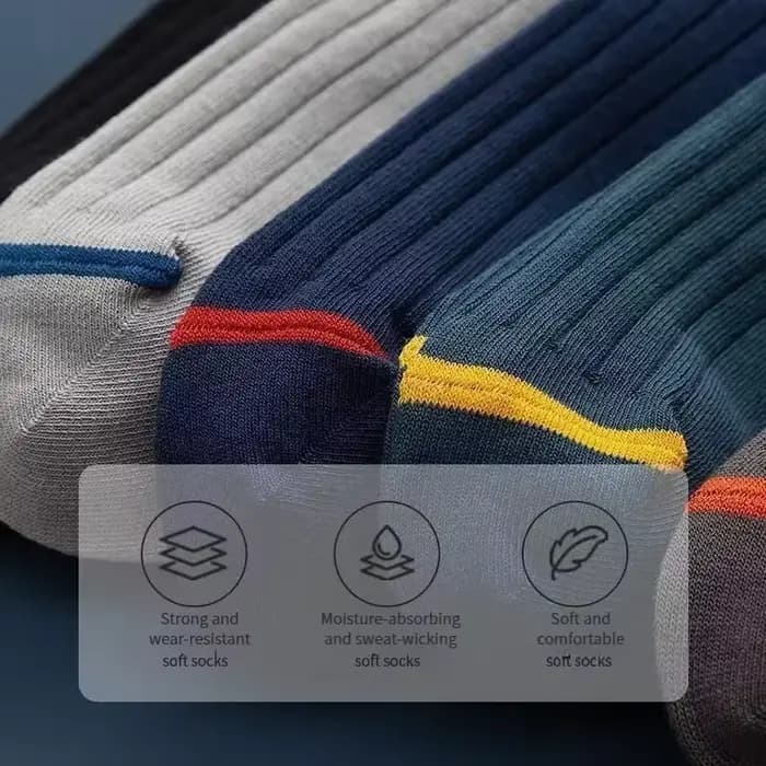 5 paires de chaussettes mi-longues pour hommes au printemps et en été