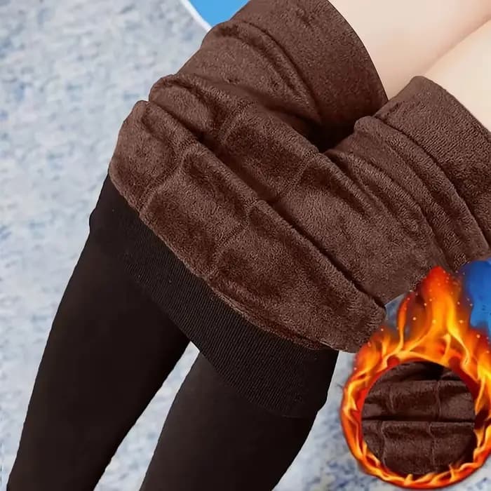 Collants doublés polaire confortables pour femmes, leggings chauds et extensibles à taille haute pour l'hiver, sous-vêtements thermiques épais et chauds, pantalons collants