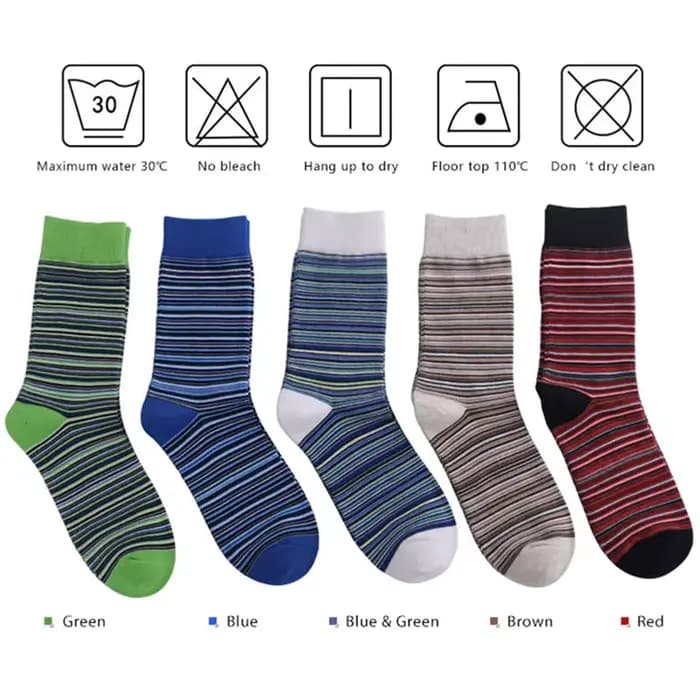 5 paires de chaussettes longues pour hommes