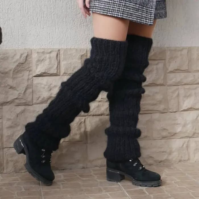 Jambières en mohair pour femmes
