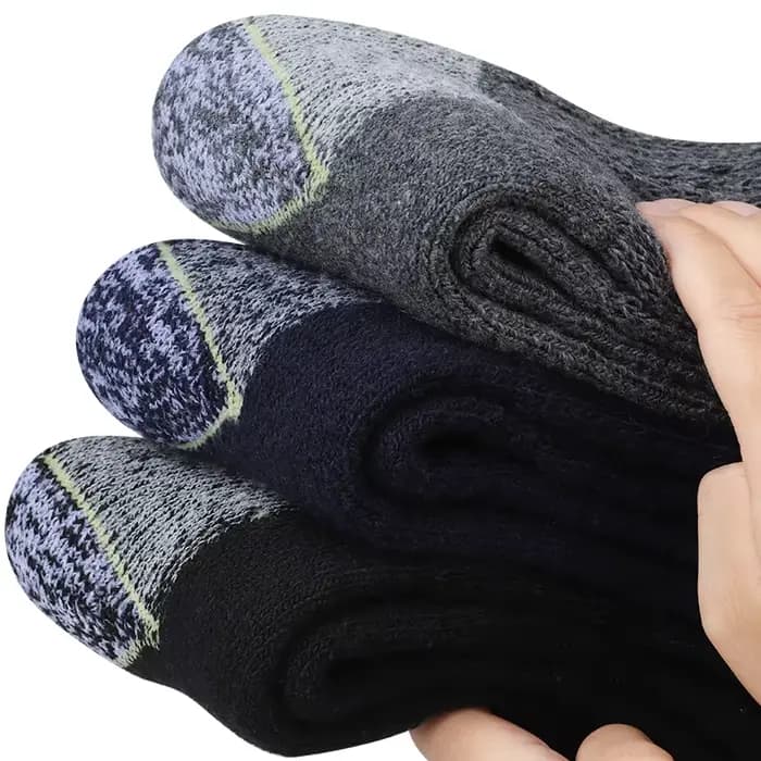 3 paires de chaussettes d'hiver épaisses pour hommes