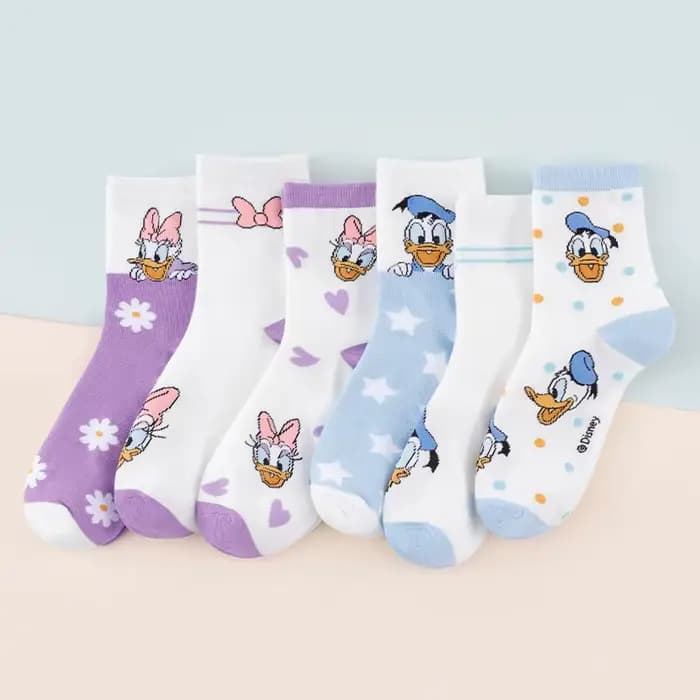 6 paires de chaussettes mi-tube pour femmes