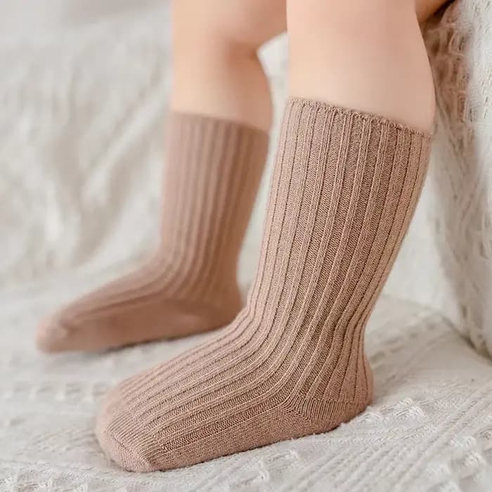 Chaussettes coordonnantes en coton pour bébé