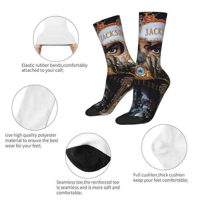 1 paire de chaussettes amusantes pour hommes