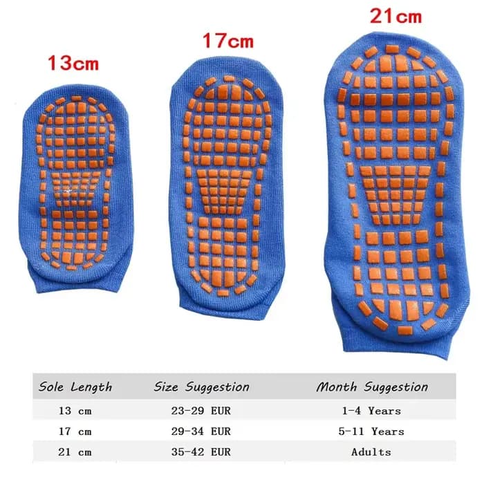 10 paires enfants adultes chaussettes antidérapantes Parent-enfant Trampoline chaussette coton