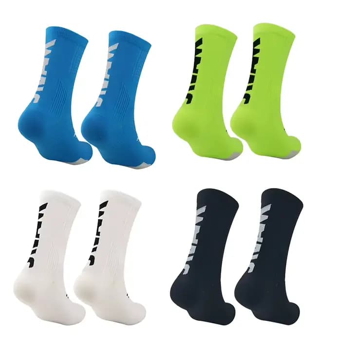 2 paires de chaussettes de sport respirantes pour hommes et femmes, chaussettes de compression pour le basket-ball, le football, chaussettes hautes jusqu'aux genoux, chaussettes de course